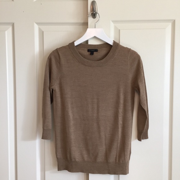 J. Crew Sweaters - J. Crew Camel Merino Wool Tippi Sweater
